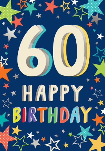 Picture of 60 HAPPY BIRTHDAY CARD